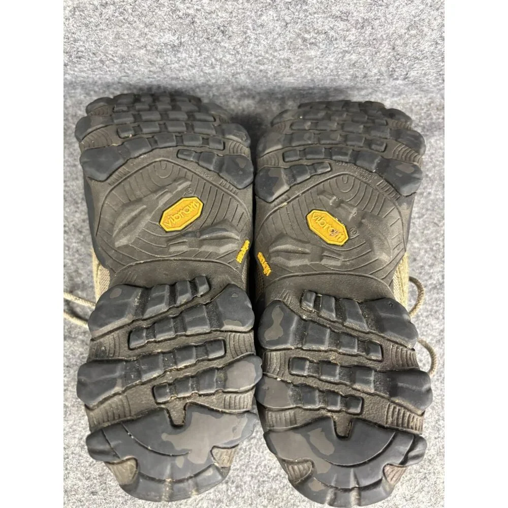 Patagonia Shoes Mens Size 8.5 Brown Mesh Suede‎ Hiking Trail Vibram Sole Outdoor